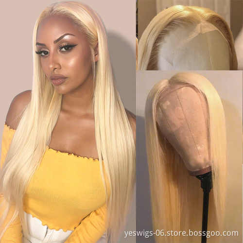 Cheap Yeswigs 613 Blonde Hd Full Lace Front Wig Raw Malasyia Human Hair Transparent Lace Frontal Wig Human Hair For Black Women